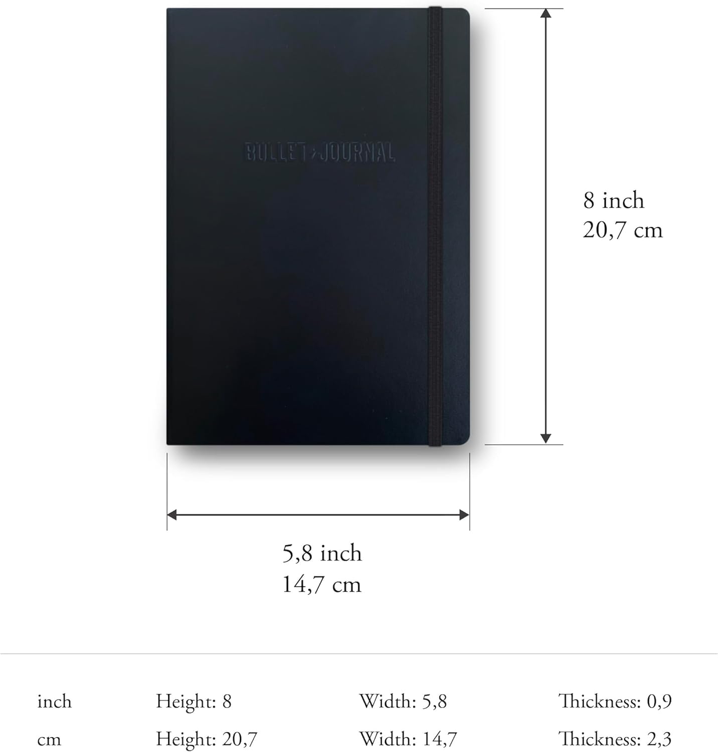 LEUCHTTURM1917 Bullet Journal Stealth Collector's Set - All Black Official BuJo Notebook, Drehgriffel Pen, and Pen Loop - Image 10
