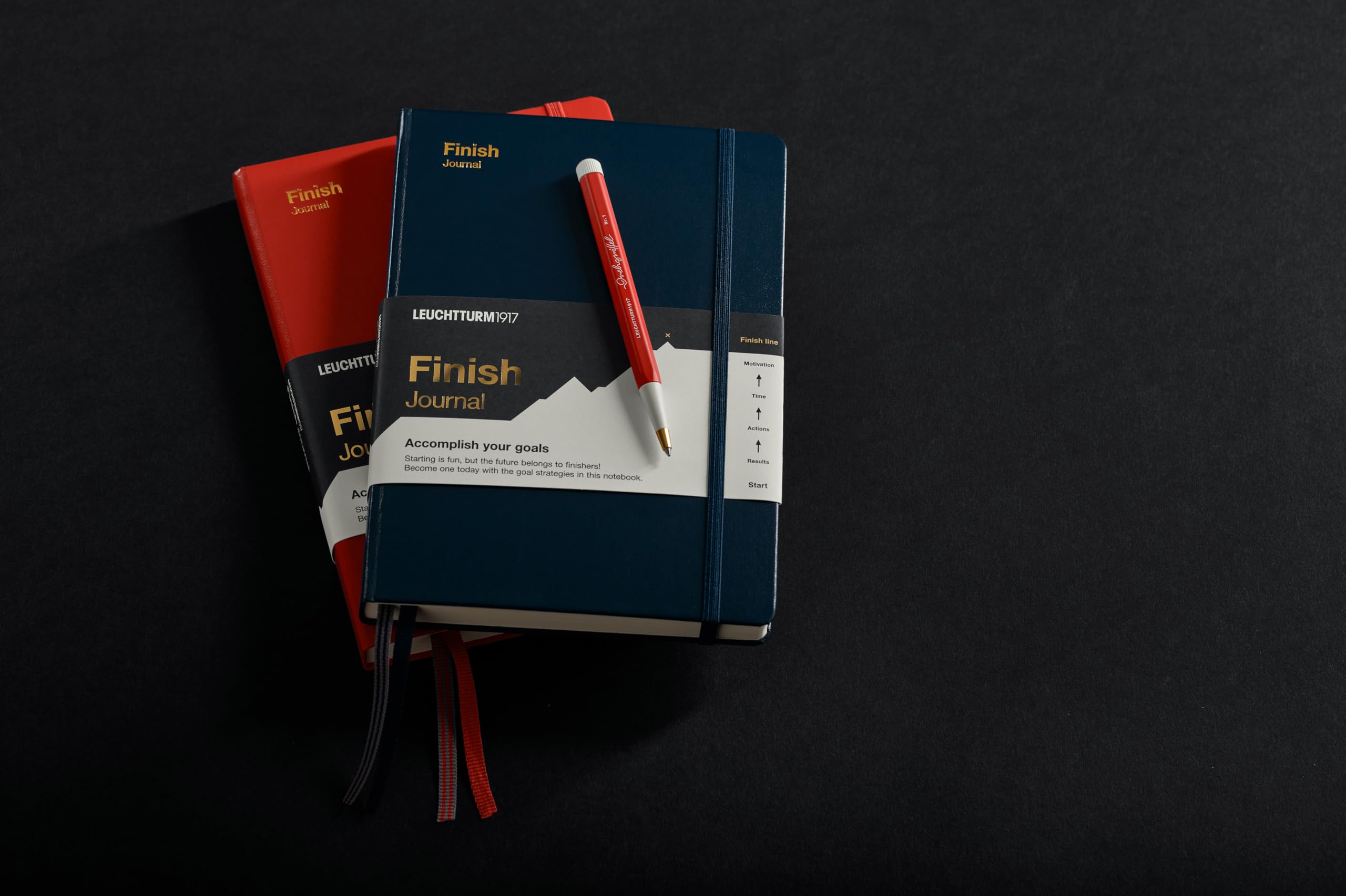 LEUCHTTURM1917 Finish Journal – Goal-Setting Workbook & Planner by Jon Acuff (Medium A5, Fox Red) - Image 5
