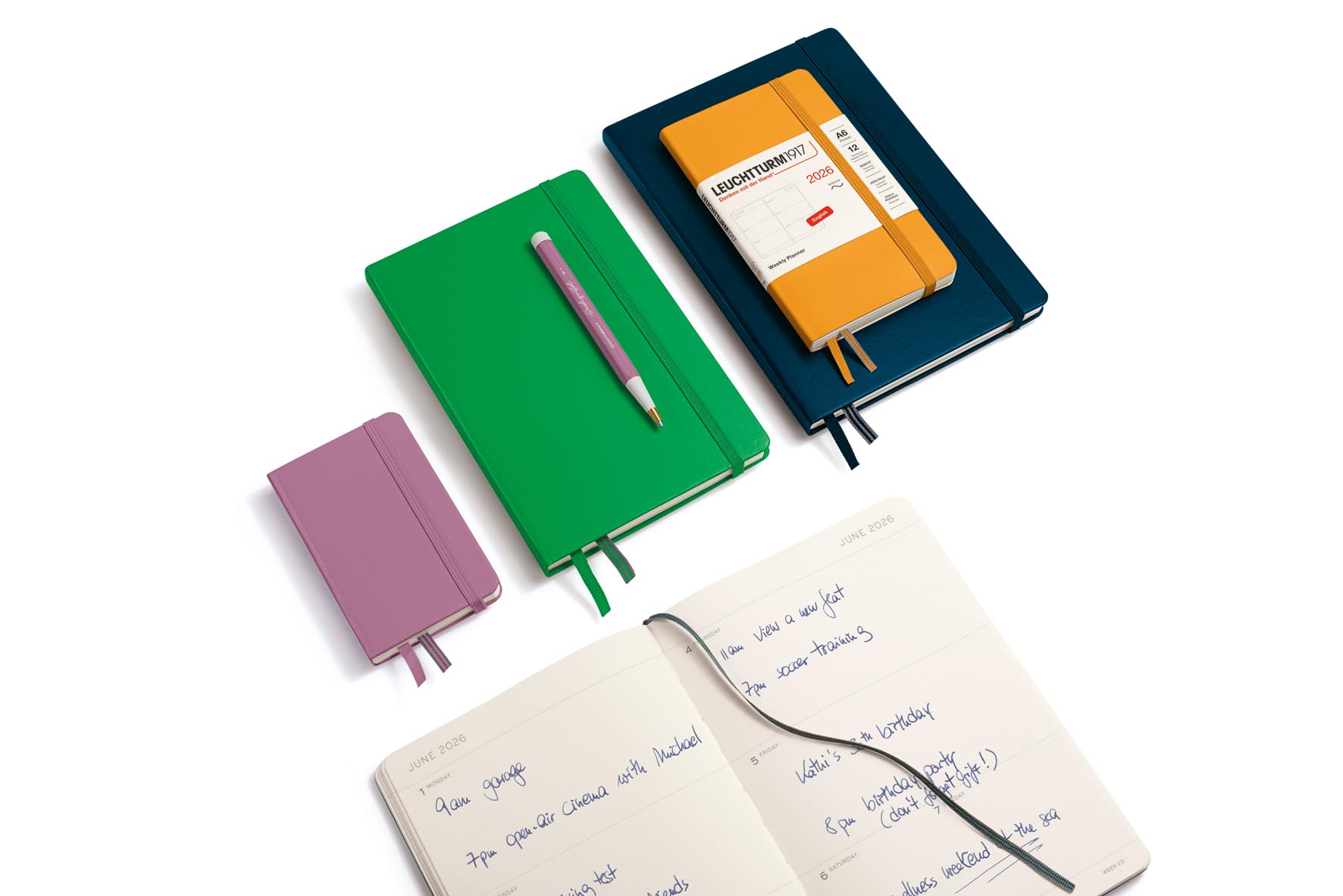 LEUCHTTURM1917 - Weekly Planner 2026, Hardcover, Paperback (B6+), Black (Jan 1 - Dec 31, 2026) - Image 3